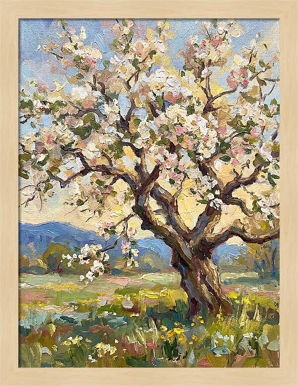 Blossoming Tree Under Sunlight