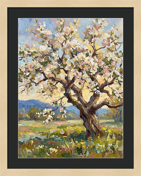 Blossoming Tree Under Sunlight