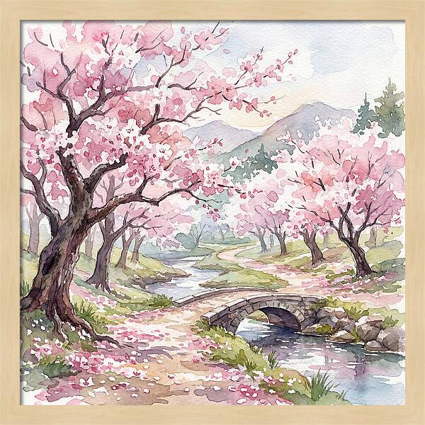 Blossoms Along The Path 1697