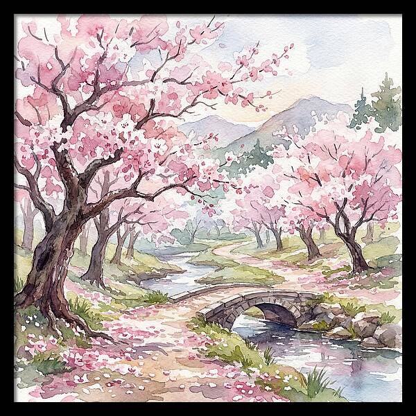 Blossoms Along The Path 1697