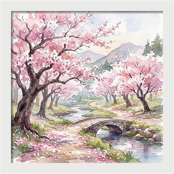 Blossoms Along The Path 1697