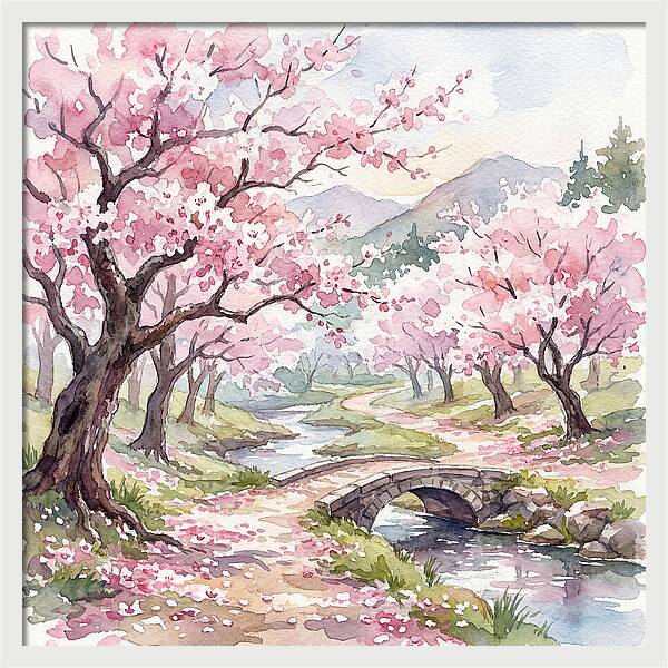 Blossoms Along The Path 1697
