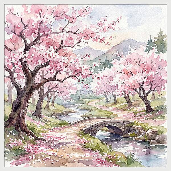 Blossoms Along The Path 1697