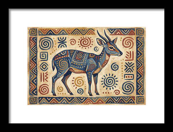 Blue Duiker Folk Art