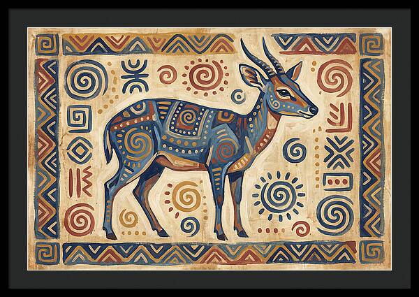 Blue Duiker Folk Art