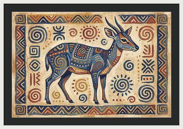 Blue Duiker Folk Art