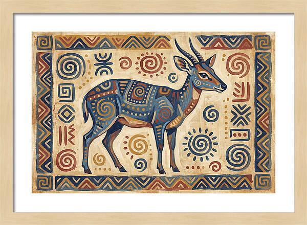 Blue Duiker Folk Art