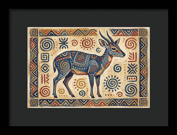 Blue Duiker Folk Art