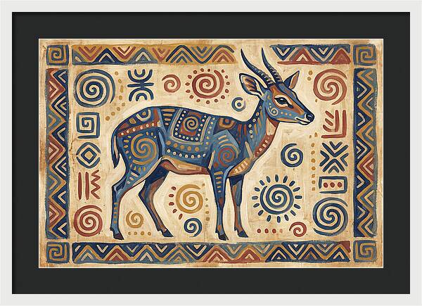 Blue Duiker Folk Art