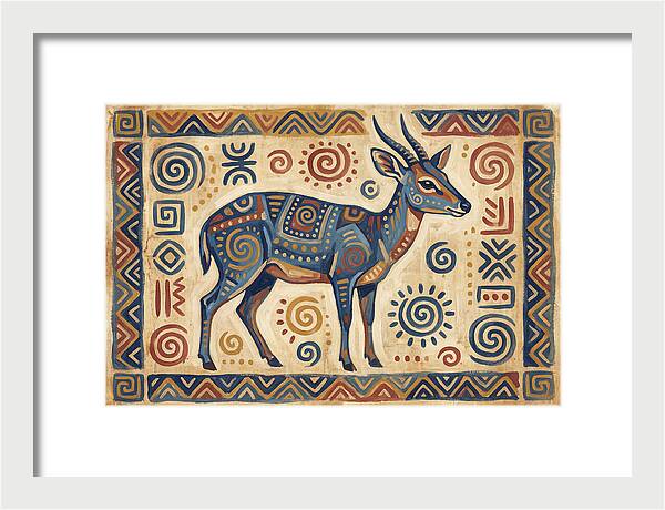 Blue Duiker Folk Art