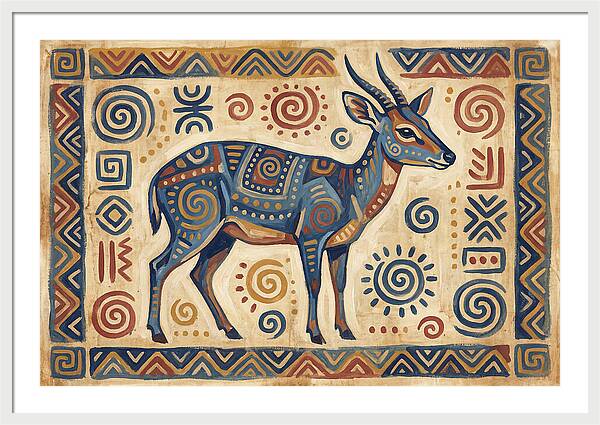 Blue Duiker Folk Art