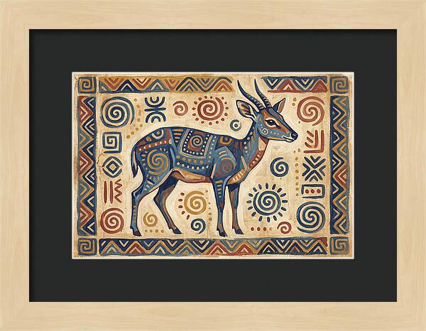Blue Duiker Folk Art