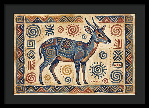 Blue Duiker Folk Art