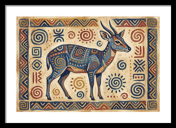 Blue Duiker Folk Art