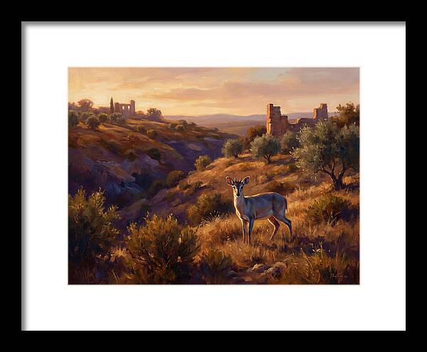 Blue Duiker In Mediterranean Landscape