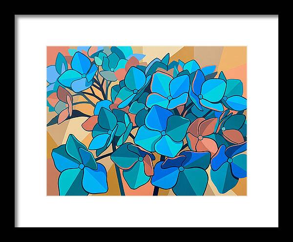 Blue Hydrangea Bloom