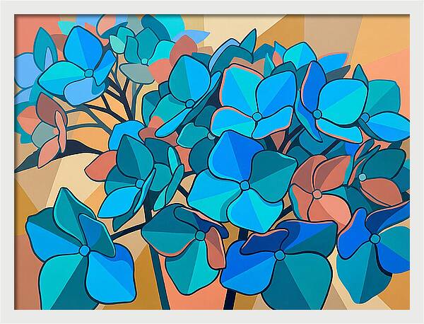 Blue Hydrangea Bloom