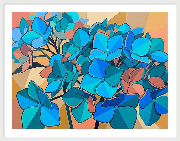 Blue Hydrangea Bloom