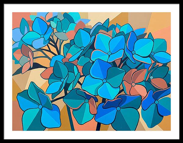 Blue Hydrangea Bloom