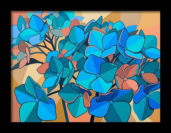 Blue Hydrangea Bloom