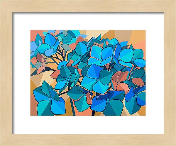 Blue Hydrangea Bloom