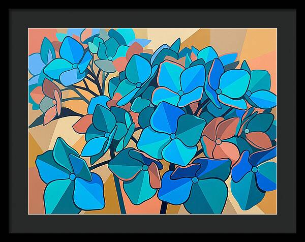 Blue Hydrangea Bloom