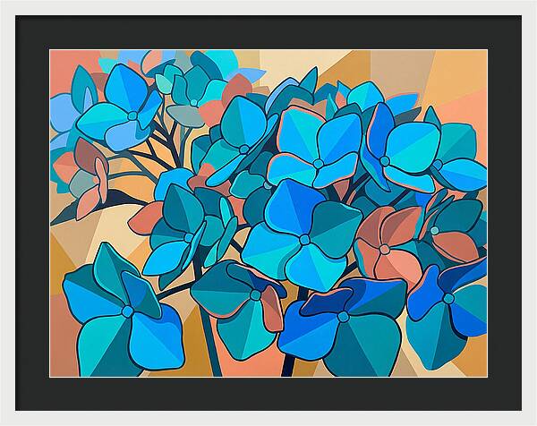 Blue Hydrangea Bloom