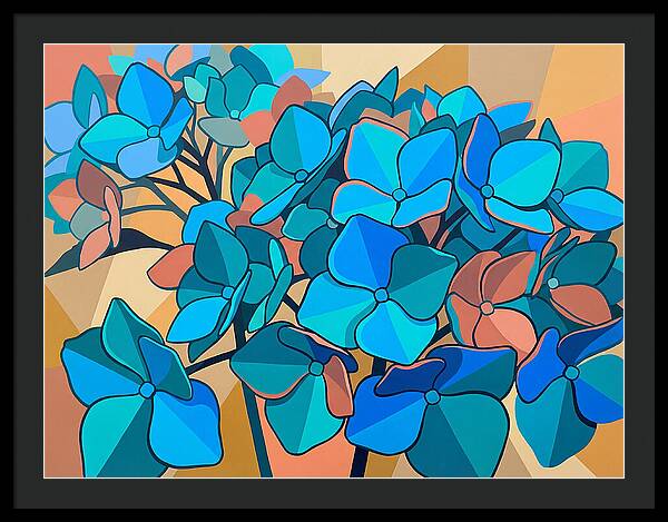 Blue Hydrangea Bloom