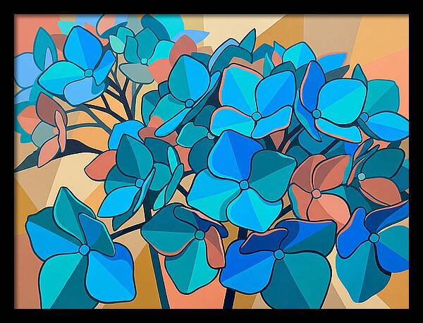 Blue Hydrangea Bloom