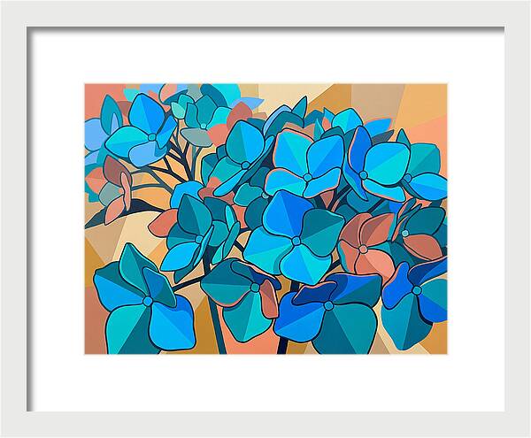 Blue Hydrangea Bloom