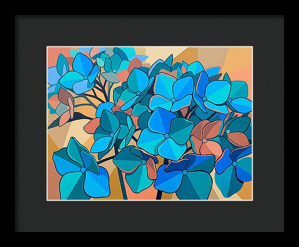 Blue Hydrangea Bloom