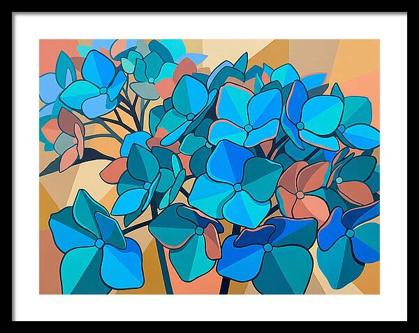Blue Hydrangea Bloom