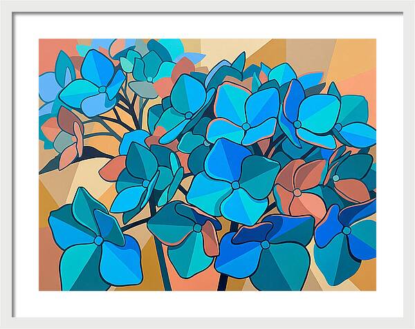 Blue Hydrangea Bloom