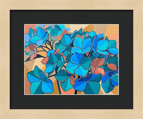 Blue Hydrangea Bloom
