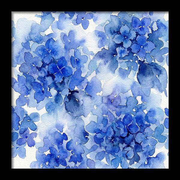 Blue Hydrangea Blooms