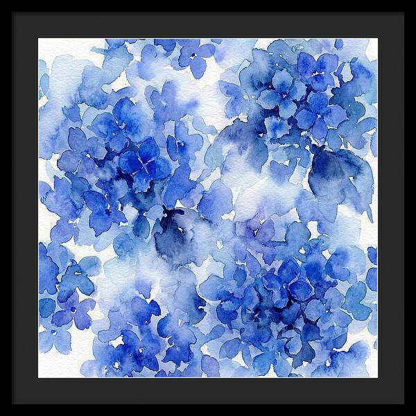 Blue Hydrangea Blooms