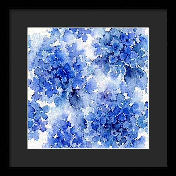 Blue Hydrangea Blooms
