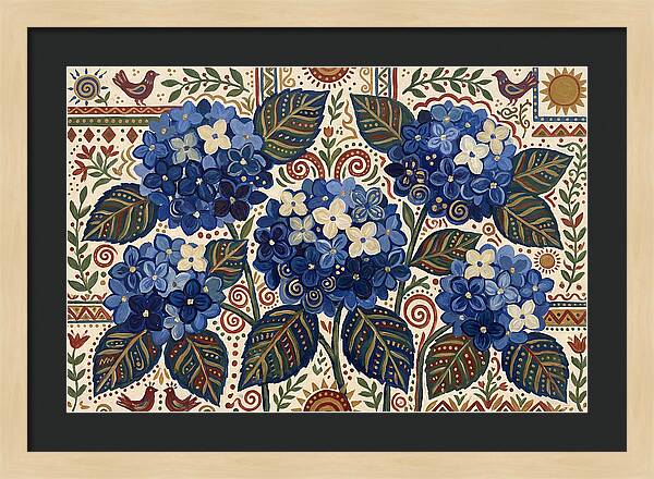 Blue Hydrangea Delight
