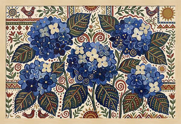 Blue Hydrangea Delight