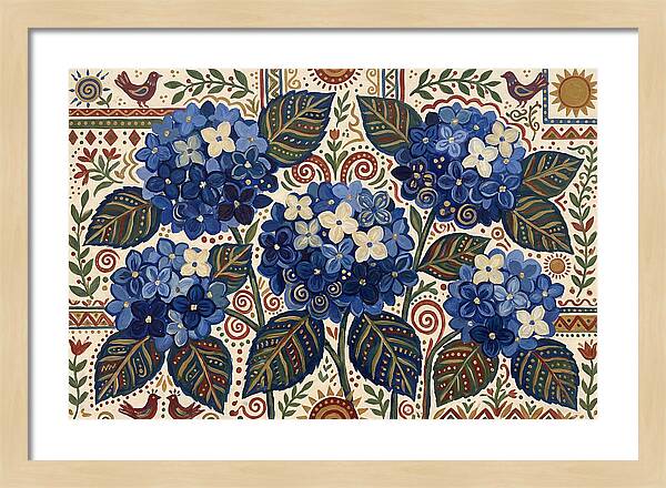 Blue Hydrangea Delight