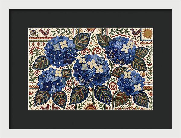 Blue Hydrangea Delight
