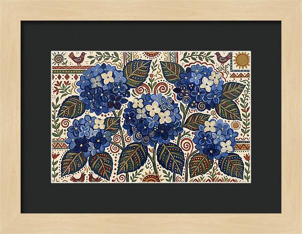 Blue Hydrangea Delight