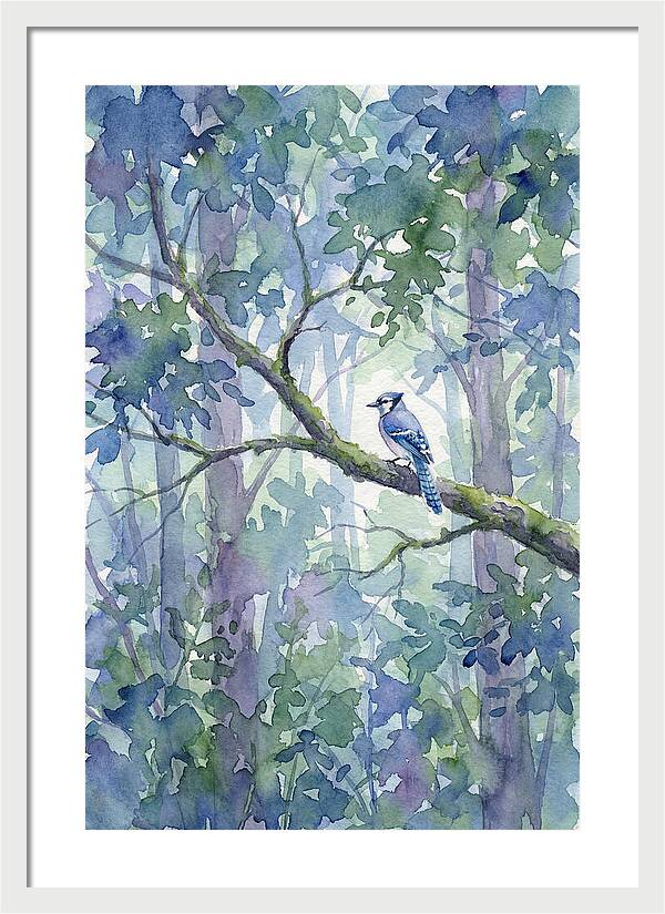 Blue Jay Among The Trees