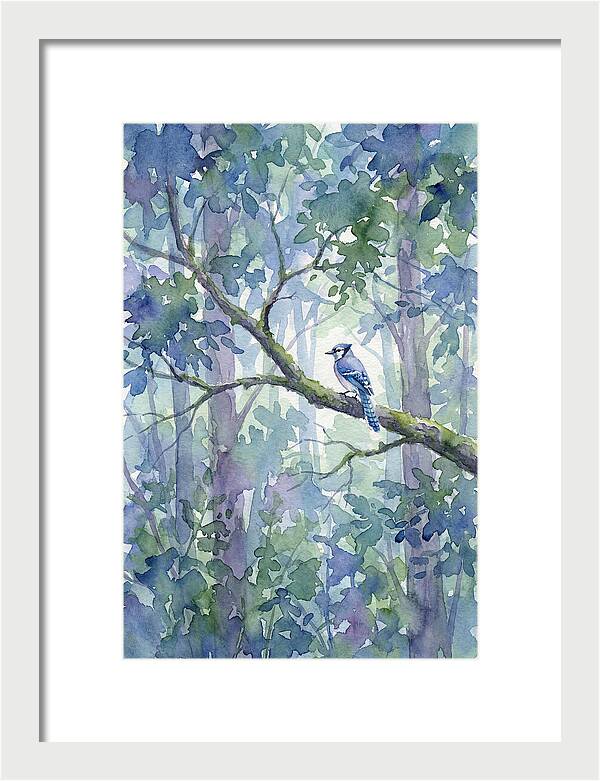 Blue Jay Among The Trees