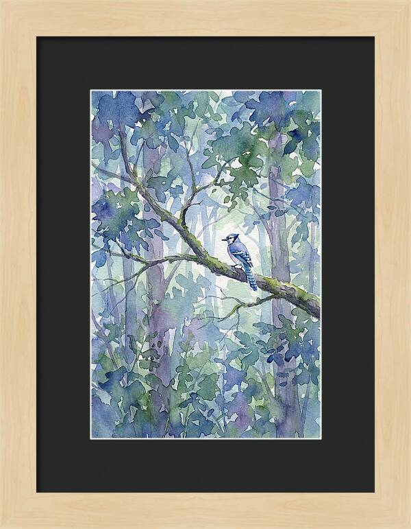 Blue Jay Among The Trees