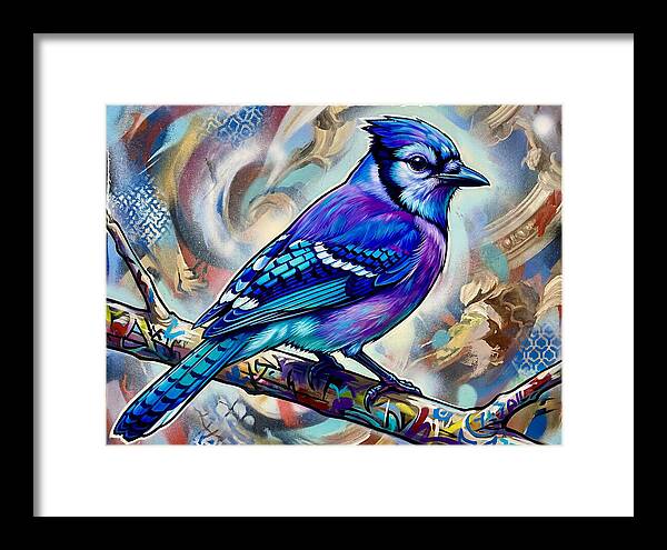 Blue Jay In Vibrant Colors