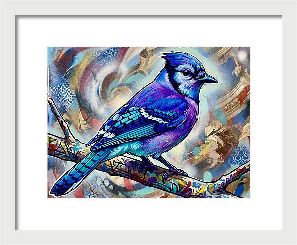 Blue Jay In Vibrant Colors