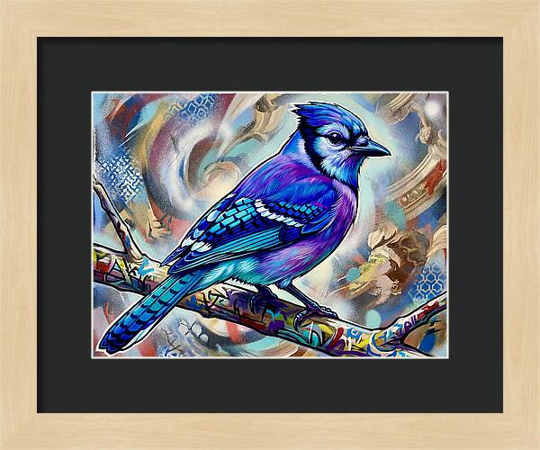 Blue Jay In Vibrant Colors