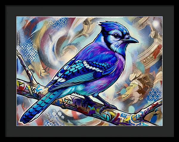 Blue Jay In Vibrant Colors