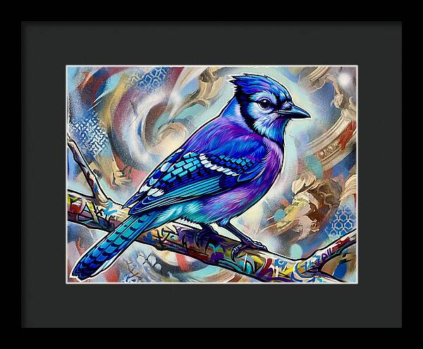 Blue Jay In Vibrant Colors